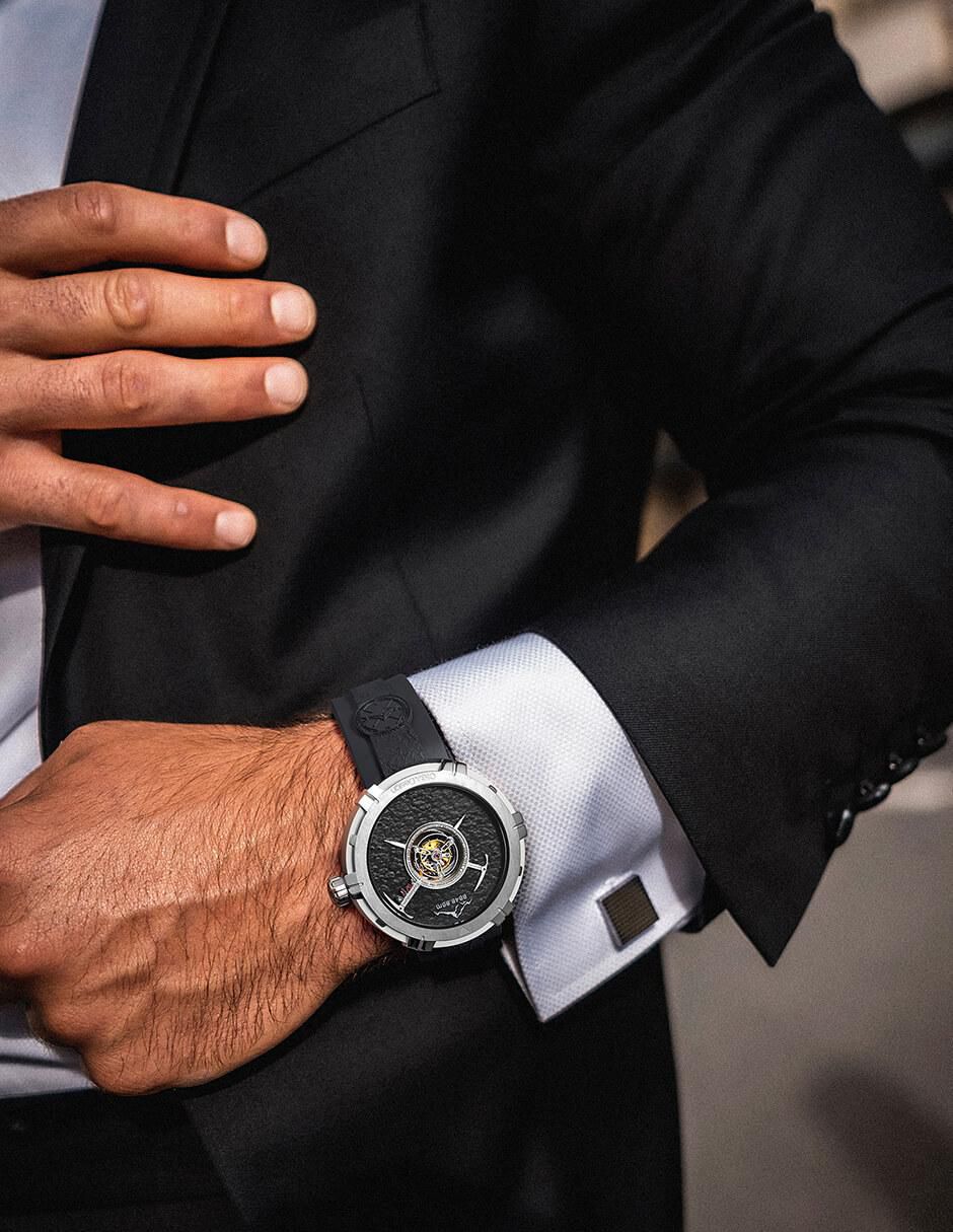 Reloj Series U Everest Tourbillon Mecánico Black/Silver para hombre U051-TB01-W6B 7